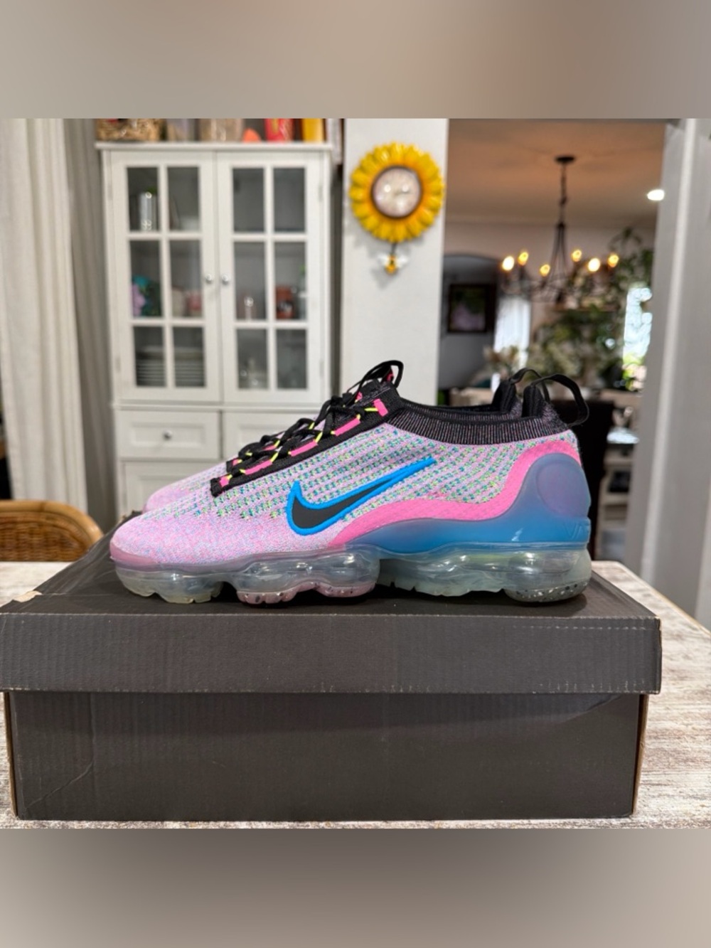 Nike Air VaporMax 2021 Flyknit Next Nature Mens 7 Pink Blast